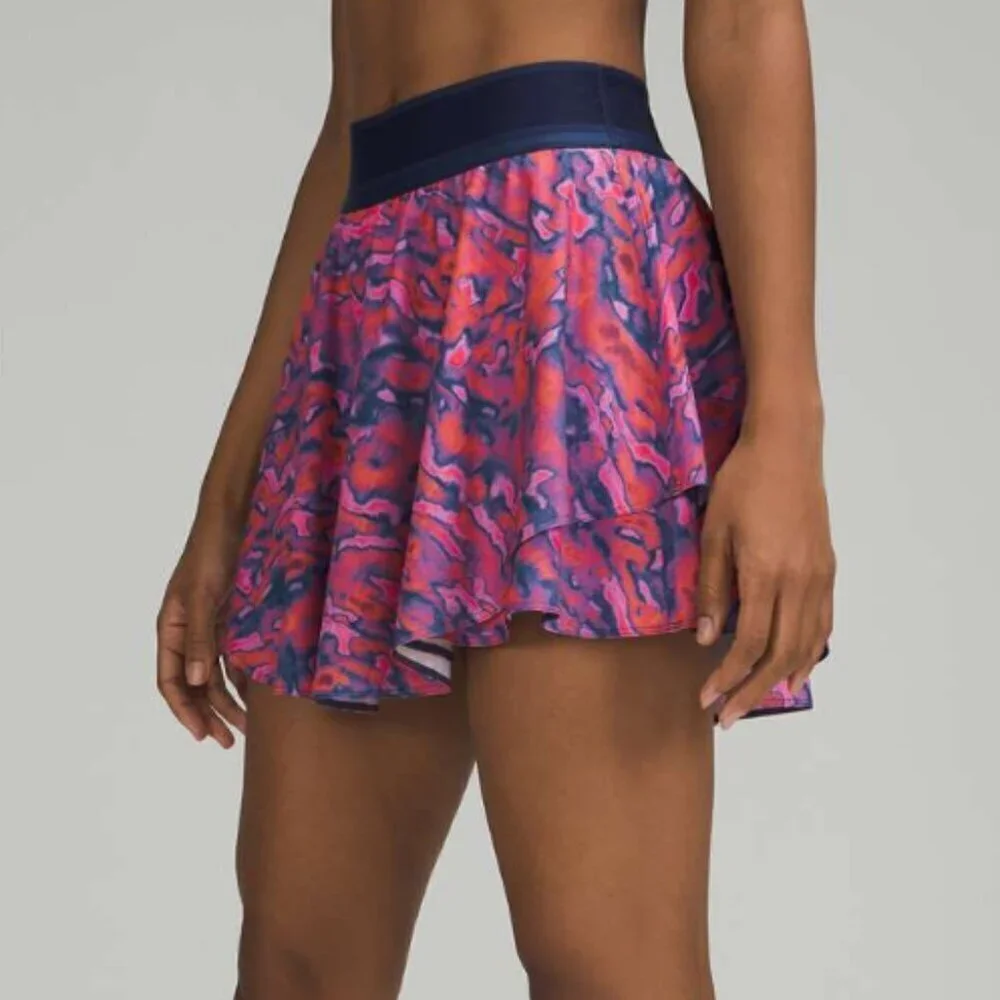 Lululemon Court Rival High Rise Skirt Tall Chroma Clash Multi / Mineral